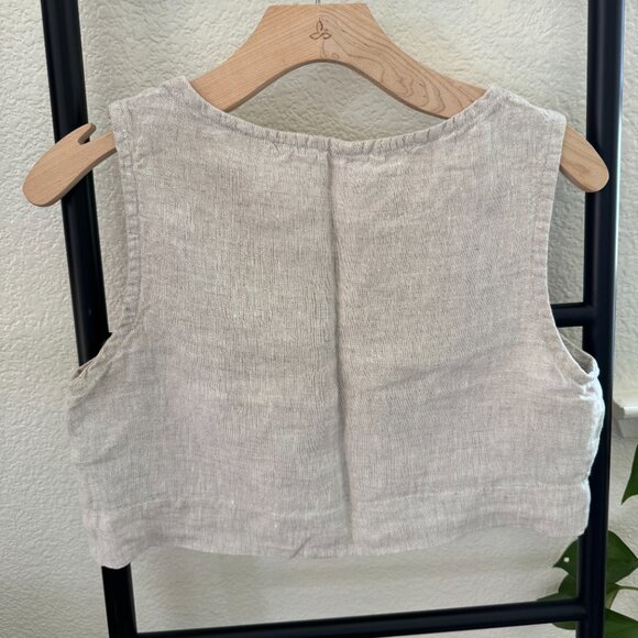 Elizabeth Suzann Petra Linen Crop Top - Picture 5 of 5